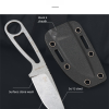 详情-3 SS143 Ant Little Straight Short Fixed Blade Knife All steel K Scabbard