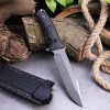 SS148 B3 Pacific (Black/Desert) Short Fixed Blade Knife G10 Handle K Scabbard