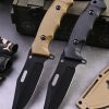SS150 A4 multifunctional knife (black/desert)Short Fixed Blade Knife G10 Handle K Scabbard