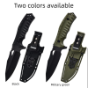 详情-5英 SS146 A2 multifunctional knife (black/green)Short Fixed Blade Knife G10 Handle K Scabbard