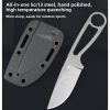 详情-6 SS143 Ant Little Straight Short Fixed Blade Knife All steel K Scabbard