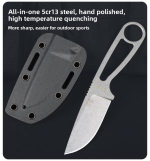 SS143 Ant Little Straight Short Fixed Blade Knife All steel K Scabbard