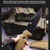 SS150 A4 multifunctional knife (black/desert)Short Fixed Blade Knife G10 Handle K Scabbard