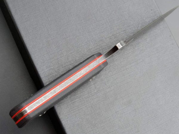 详情-6 SS142 EF121 (Black/Desert) Short Fixed Blade Knife G10 Handle K Scabbard