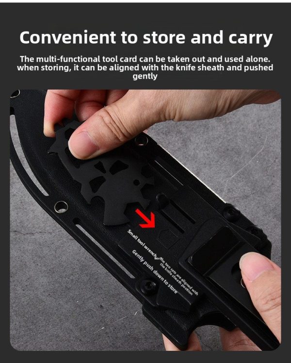 详情-7 SS145 A1 Multi functional Knife (Black/Desert)Short Fixed Blade Knife G10 Handle K Scabbard