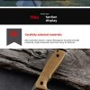 详情-8 SS145 A1 Multi functional Knife (Black/Desert)Short Fixed Blade Knife G10 Handle K Scabbard