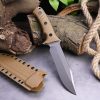 SS148 B3 Pacific (Black/Desert) Short Fixed Blade Knife G10 Handle K Scabbard