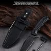 详情-8英 SS146 A2 multifunctional knife (black/green)Short Fixed Blade Knife G10 Handle K Scabbard