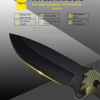 SS149 A3 multifunctional knife (black/green) Short Fixed Blade Knife G10 Handle K Scabbard