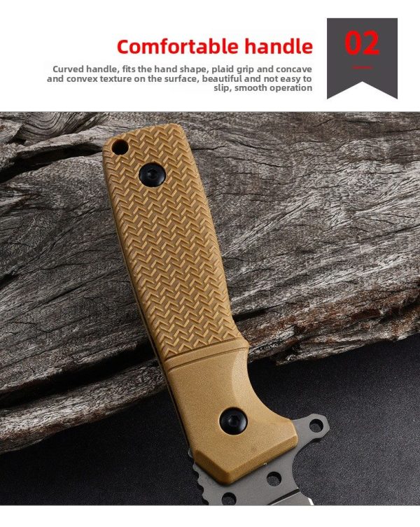 详情-9 SS145 A1 Multi functional Knife (Black/Desert)Short Fixed Blade Knife G10 Handle K Scabbard