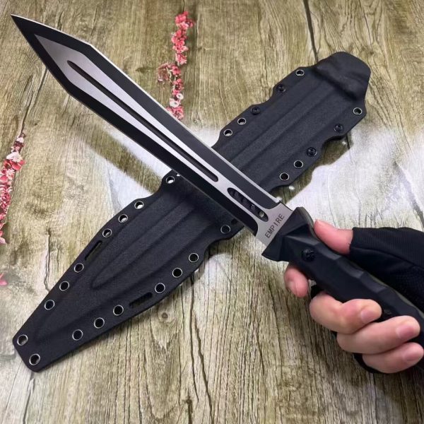 DE006 Divine Sword Villa Imperial Divine Sword Double-edged Knife G10 Handle K Scabbard