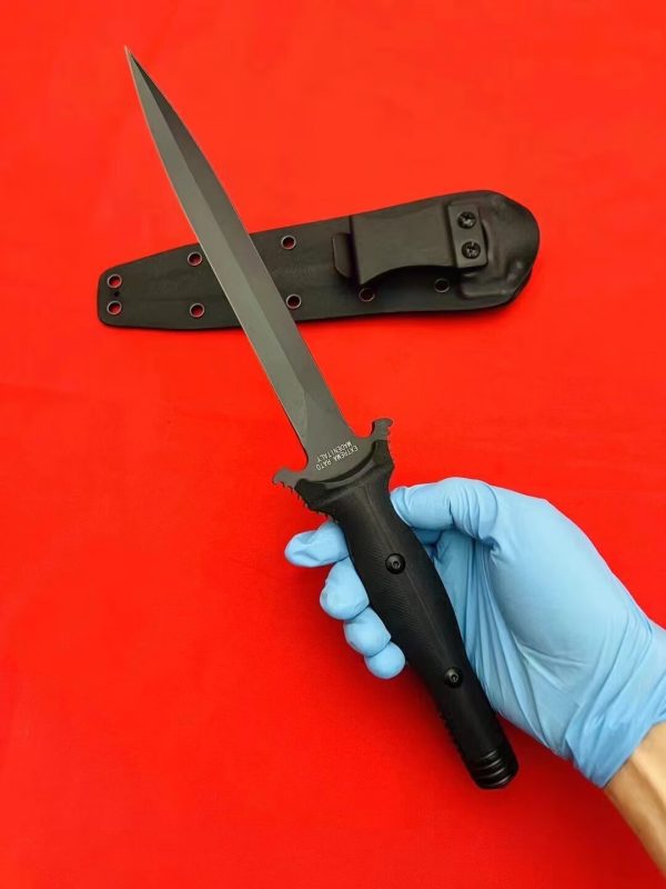 0b4a0faa9028f062 DE009 Extreme force is double-edged Double-edged Knife G10 Handle K Scabbard