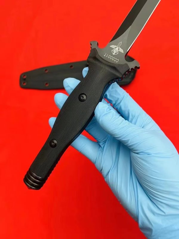 1b6bd710f10305b0 DE009 Extreme force is double-edged Double-edged Knife G10 Handle K Scabbard