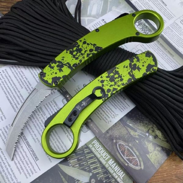 ZC010 Micro technology Eagle Claw Straight Jump OTF Knife aluminum alloy handle