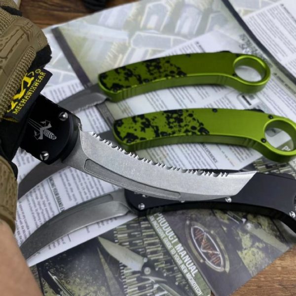 ZC010 Micro technology Eagle Claw Straight Jump OTF Knife aluminum alloy handle