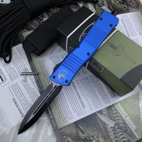 2024110579960513 ZC007 Remastered version of American Microtech - Double Edged Edition by Dalong OTF Knife aluminum alloy handle