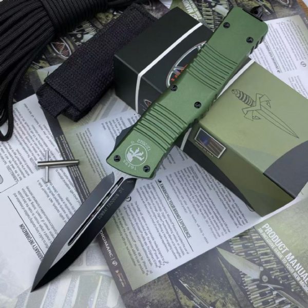 2024110579974801 ZC007 Remastered version of American Microtech - Double Edged Edition by Dalong OTF Knife aluminum alloy handle