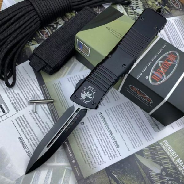 2024110579989737 ZC007 Remastered version of American Microtech - Double Edged Edition by Dalong OTF Knife aluminum alloy handle