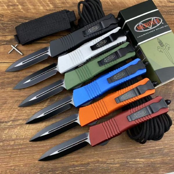 2024110580005737 ZC007 Remastered version of American Microtech - Double Edged Edition by Dalong OTF Knife aluminum alloy handle