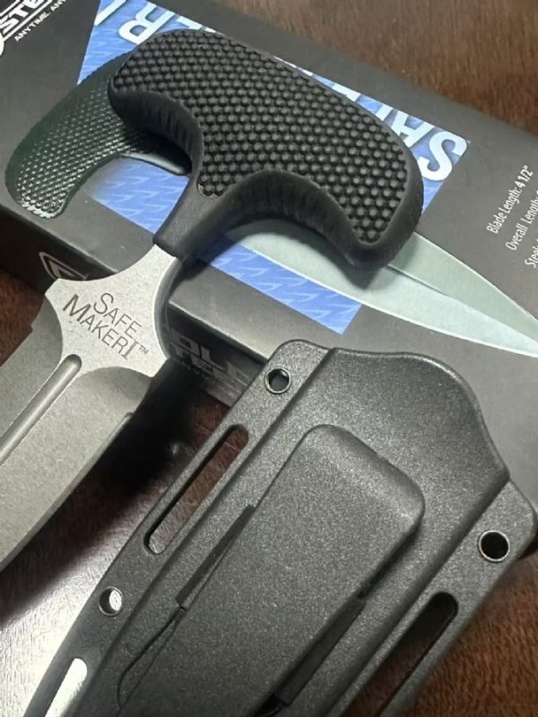 2024111501261017 SC006 Cold Steel 12DBST Safety Guard Tactical Hand Spike Push Dagger G10 Handle K Scabbard