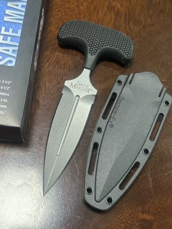 2024111501295798 SC006 Cold Steel 12DBST Safety Guard Tactical Hand Spike Push Dagger G10 Handle K Scabbard