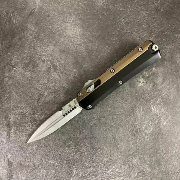 2024120385734321 ZC006 Micro Tech Mini Snake God Straight Jump Knife (Zinc Aluminum Handle)OTF Knife