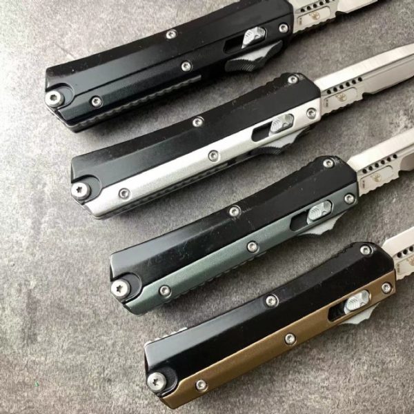 2024120385780009 ZC006 Micro Tech Mini Snake God Straight Jump Knife (Zinc Aluminum Handle)OTF Knife