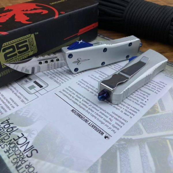 2024122502680638 ZC005 Micro Tech Mini Dragon (Mirror brushed version) OTF Knife aluminum alloy handle
