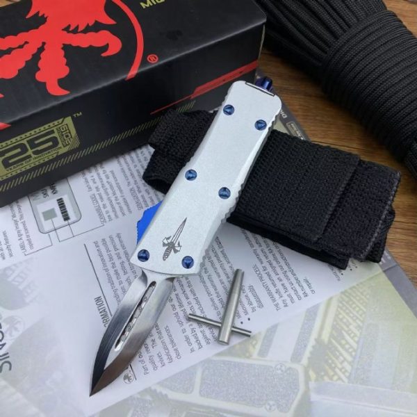 2024122502693170 ZC005 Micro Tech Mini Dragon (Mirror brushed version) OTF Knife aluminum alloy handle