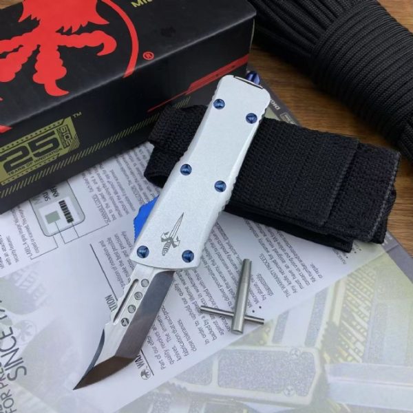 2024122502700232 ZC005 Micro Tech Mini Dragon (Mirror brushed version) OTF Knife aluminum alloy handle