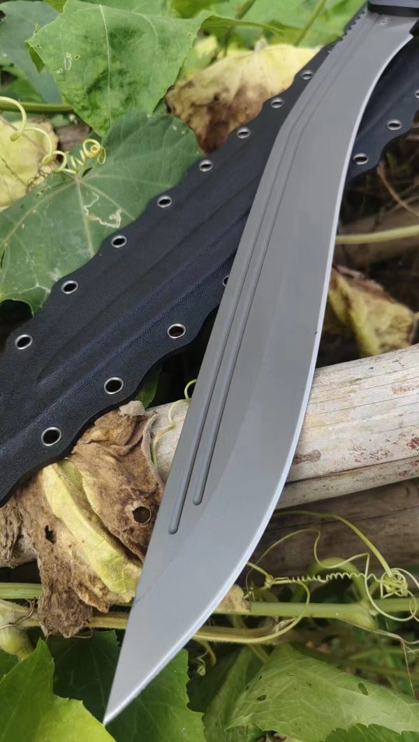 2366f2d8910e7165 GT014 King of Nepal Curved Knife G10 Handle K Scabbard