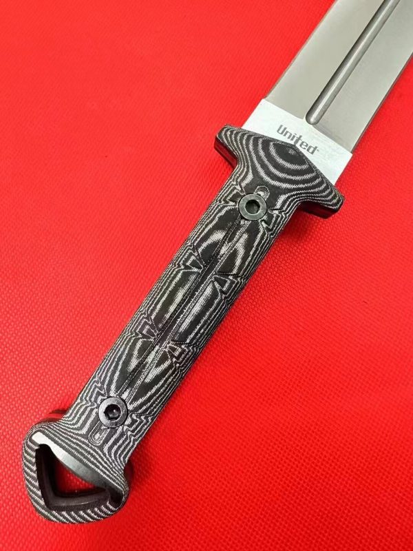 276ce50e6d771097 DE008 United Sword Double-edged Knife G10 Handle K Scabbard