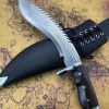 GT013 Nepalese dragon scales Curved Knife Wooden Handle K Scabbard