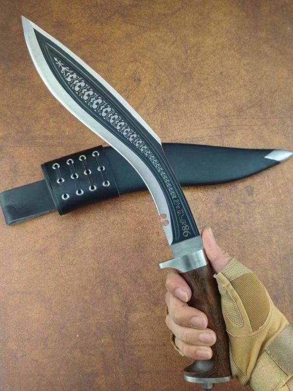 GT010 Nepal 98K Curved Knife Wooden Handle K Scabbard
