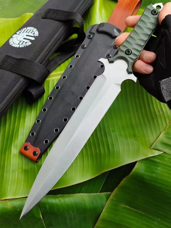 3b8f0c7b9a912c56 DE007 Miller Polaris Double Edges G10 Handle K Scabbard