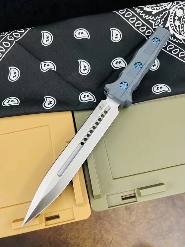 3fe090754f7054d0 DE011 The corrupted infidels have a double-edged sword Double-edged Knife G10 Handle K Scabbard