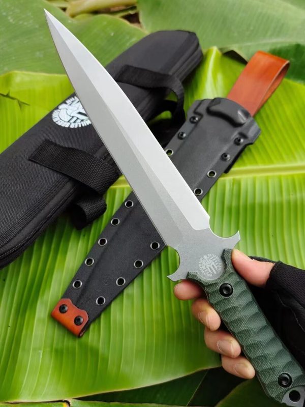 423d830bf8562146 DE007 Miller Polaris Double Edges G10 Handle K Scabbard
