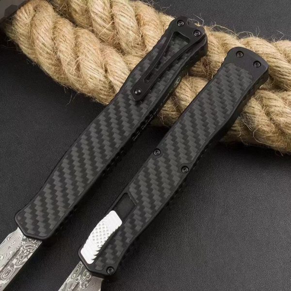 ZC001 Pastor 2 Straight Out (Black) OTF Knife aluminum alloy handle