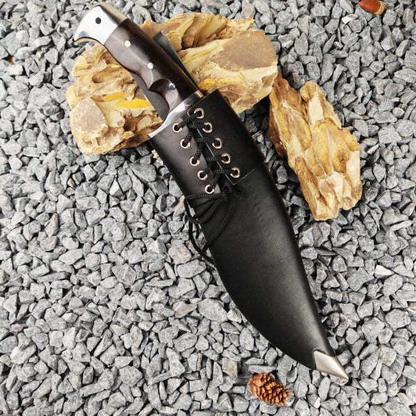 GT013 Nepalese dragon scales Curved Knife Wooden Handle K Scabbard