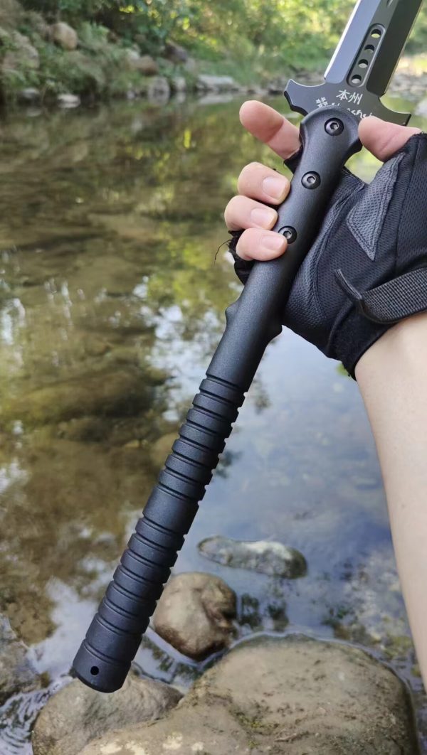 52b987497e4a8a47 DE017 Honshu Sword and Spear Double-edged Knife G10 Handle Leather Sheath