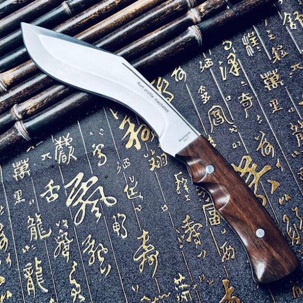 53ec101a8441bfca GT009 Nepal Supreme Curved Knife Wooden Handle Leather Sheath