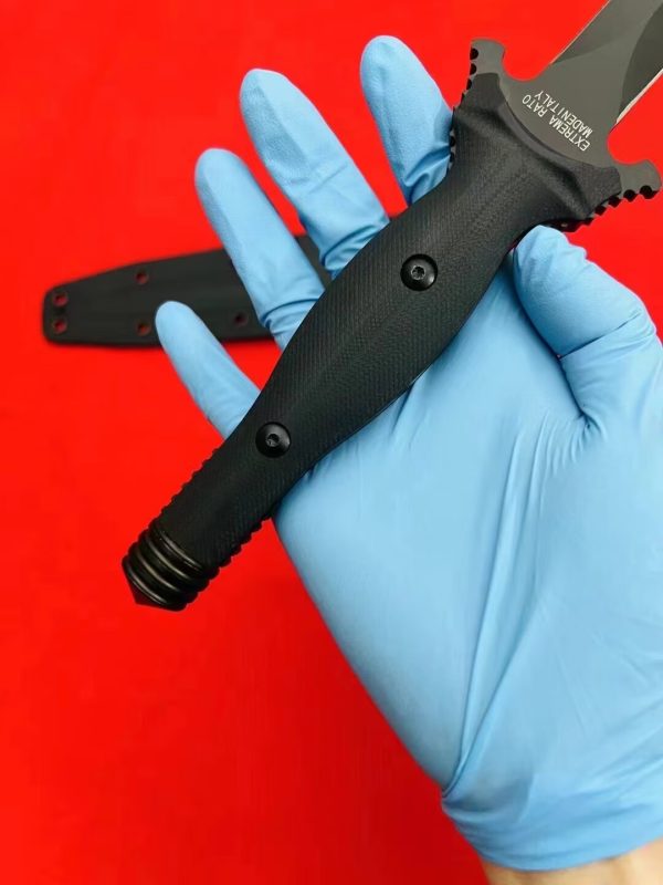 5531658b8d2f7a88 DE009 Extreme force is double-edged Double-edged Knife G10 Handle K Scabbard