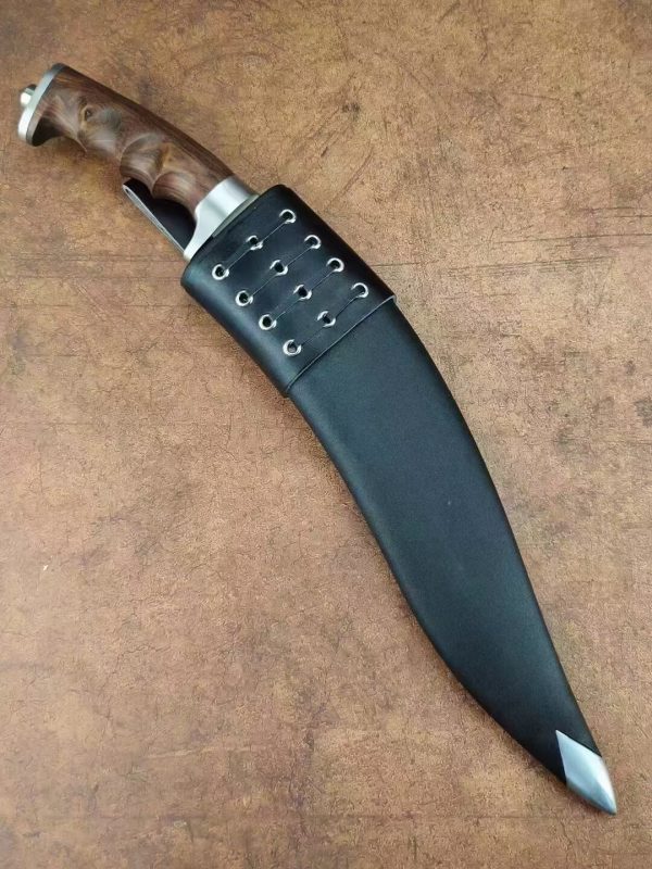 GT010 Nepal 98K Curved Knife Wooden Handle K Scabbard