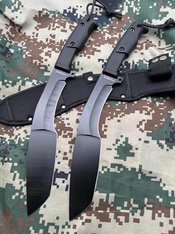 6d794155ed68395b GT011Extreme Force Nepal Curved Knife G10 Handle Nylon cloth knife cover