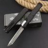 ZC001 Pastor 2 Straight Out (Black) OTF Knife aluminum alloy handle
