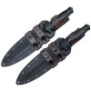 708a162982d5U DE015 Ice Peak 3 Outdoor Knife with Double Blade Double-edged Knife G10 Handle K Scabbard