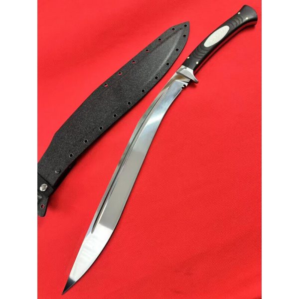 71388234e8188b73 GT015 Long Nepal Curved Knife Wooden Handle K Scabbard