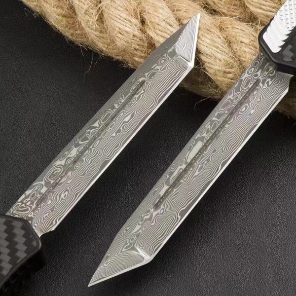 ZC001 Pastor 2 Straight Out (Black) OTF Knife aluminum alloy handle