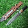 7fd60073ce3b9e27 DE014 Roman Divine Sword Double-edged Knife G10 Handle Leather Sheath
