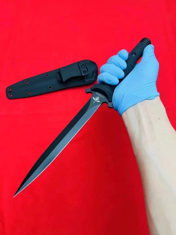 80359f8bd5567033 DE009 Extreme force is double-edged Double-edged Knife G10 Handle K Scabbard